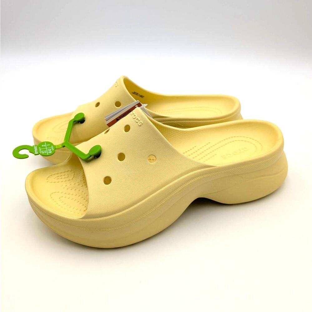 Crocs Bae Classic Slide Sandals Open Toe Women's Daylily Size US11 EU42
